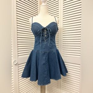 Perfect Country Line Dance Denim Dress